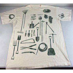 Gardening Tools AOP 90s Vintage Tshirt Size L Made In USA *No Tag*